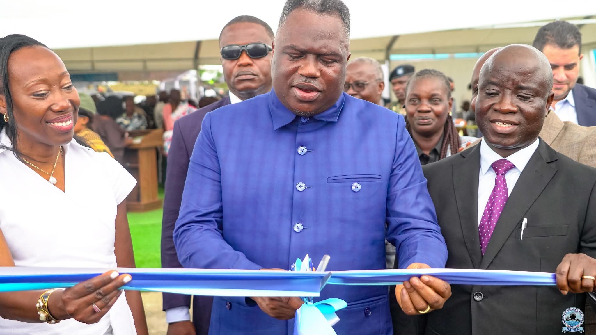 Government Cannot Employ Everyone: VP Koung Says as Liberia Commissions First Semi-Industrial Fiberglass Fishing Vessel