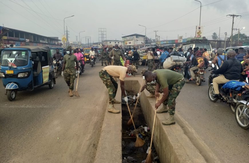Ahead of Armed Forces Day, Joint Security Takes Sanitation Drive to Paynesville