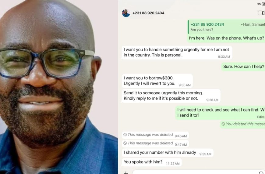 Who Is Impersonating Liberia’s Chief of Staff? Minister&hellip;