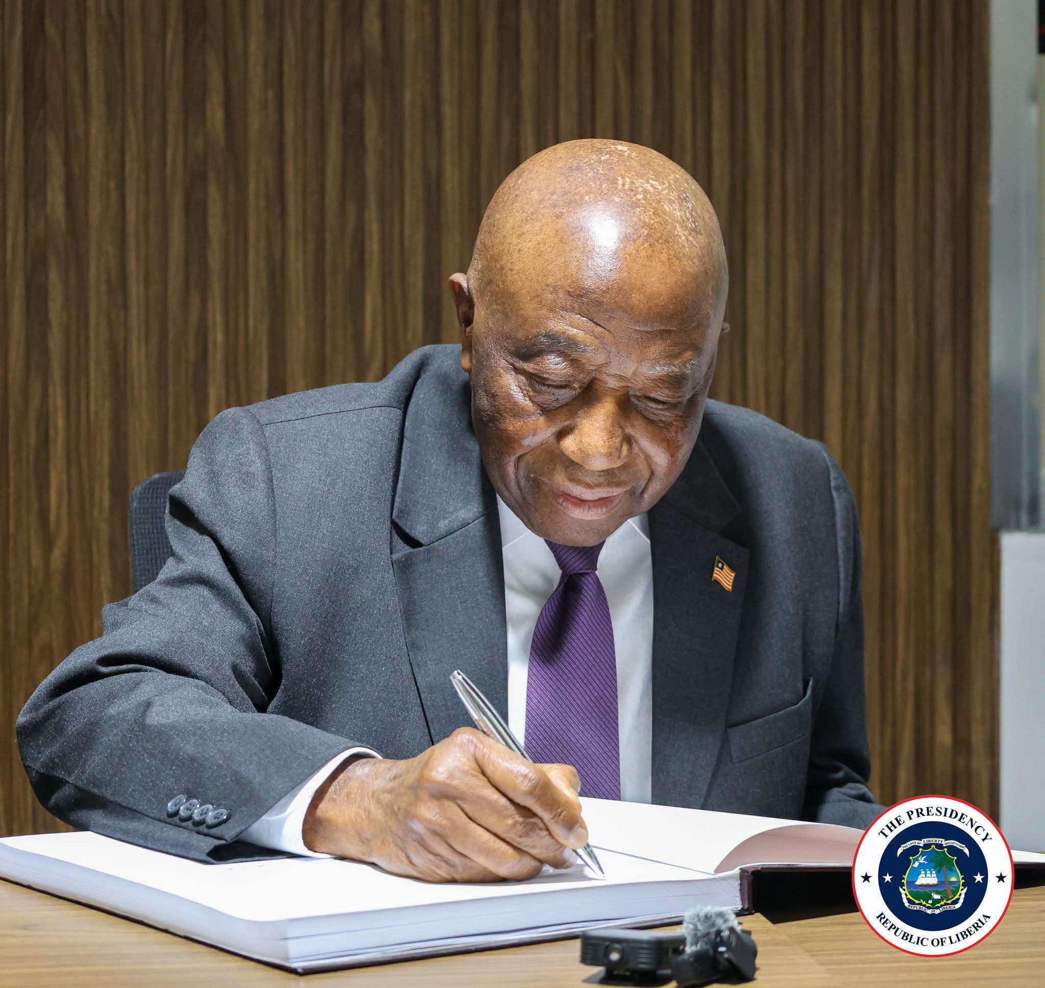 Boakai Tackles Online Harassment, Data Theft As he Signs Cybercrime Bill